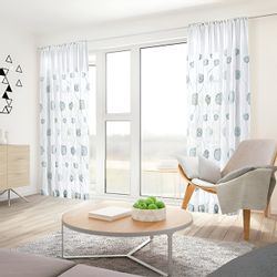 BYSURE Gardine (2 St), Stangendurchzug, transparent, günstig online kaufen