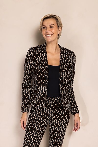 Zhrill Kurzblazer "ZHBETSY", grafisches Allover-Muster, tailliert günstig online kaufen