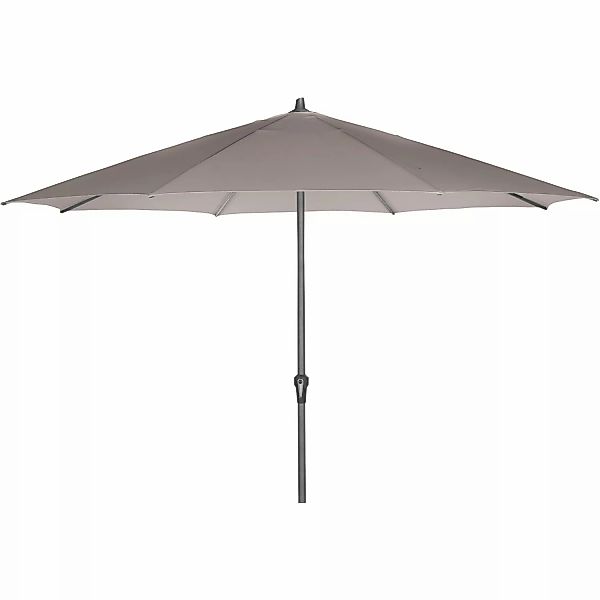 Siena Garden Marktschirm Ø 350 cm Taupe mit Kurbelmechanik günstig online kaufen