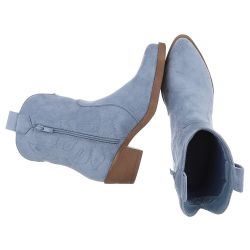 Ital-Design Elegante Cowboy-Stiefel aus Kunstleder mit günstig online kaufen