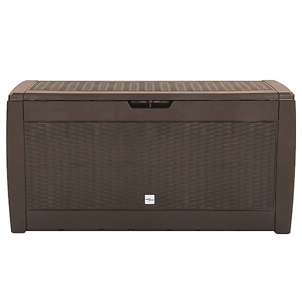 VidaXL Gartentruhe 119x48x60 cm Polypropylen Braun günstig online kaufen