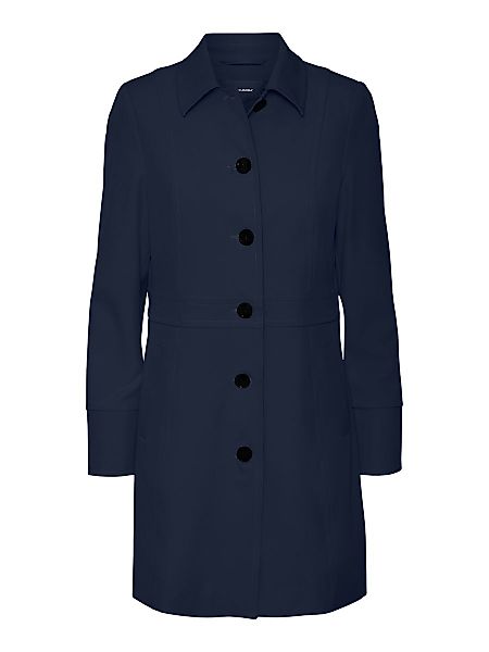 VERO MODA Lange Mantel Damen Blau günstig online kaufen