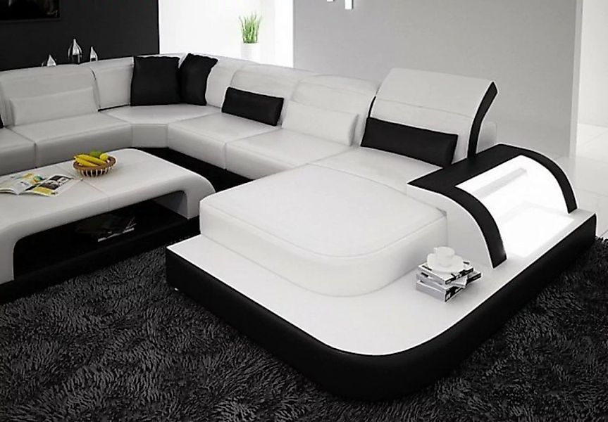 JVmoebel Ecksofa Wohnlandschaft U Form xxl Ecksofa Sofa Couch Polster Garni günstig online kaufen