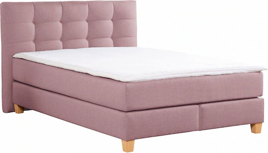 Home affaire Boxspringbett »Moulay«, inkl. Topper, in Überlänge 220 cm, 3 H günstig online kaufen