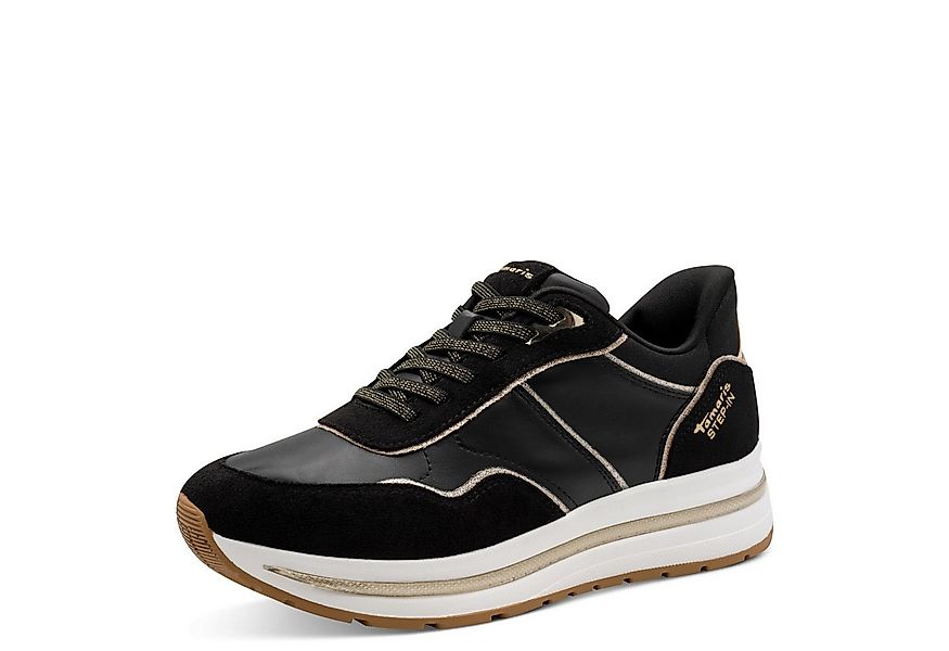 Tamaris Plateausneaker, Freizeitschuh, Halbschuh, Schnürschuh mit Kontrast- günstig online kaufen
