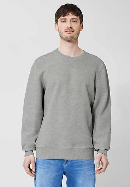 STREET ONE MEN Sweatshirt in Unifarbe günstig online kaufen