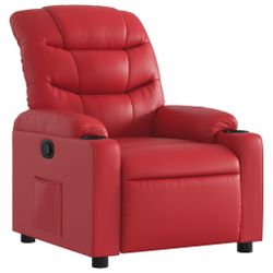 vidaXL Sessel Relaxsessel Rot Kunstleder (1-St) günstig online kaufen