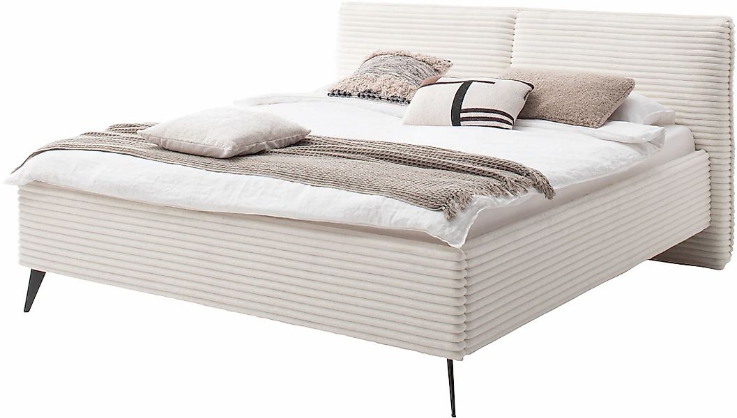 meise.möbel Polsterbett "Riva" mit eichefarbigen Holzfüßen, wahlweise mit B günstig online kaufen