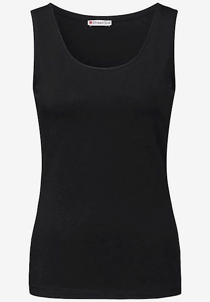 STREET ONE Shirttop Basic Top in Unifarbe (1-tlg) günstig online kaufen