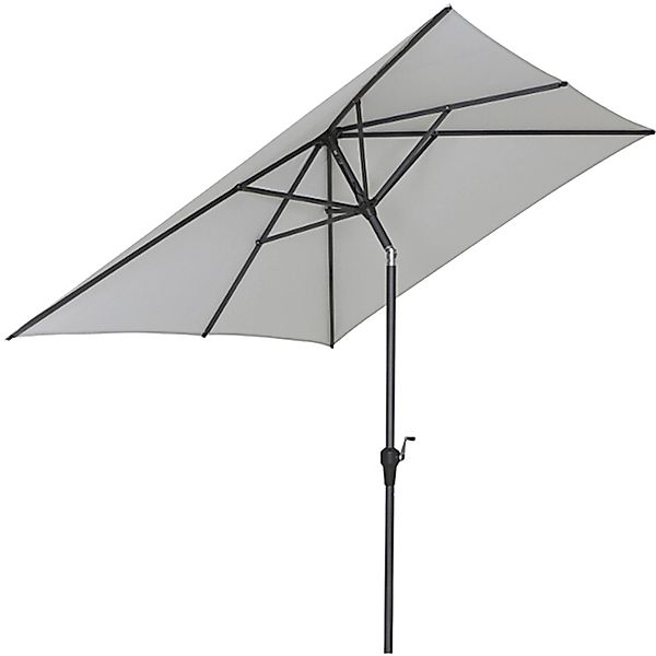 Siena Garden Marktschirm 250 cmx 200 cm Ecru mit Dreh- & Neigungsfunktion günstig online kaufen
