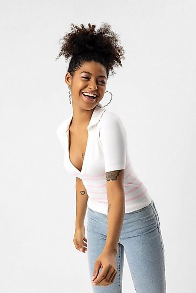 No Matter What T-Shirt Nahtloses Poloshirt mit kurzen Ärmeln günstig online kaufen