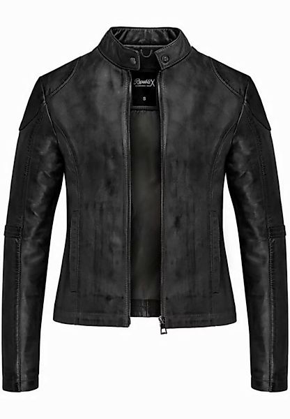 REPUBLIX Lederjacke NOELLE Echtleder Damen Biker Zipper Jacke günstig online kaufen