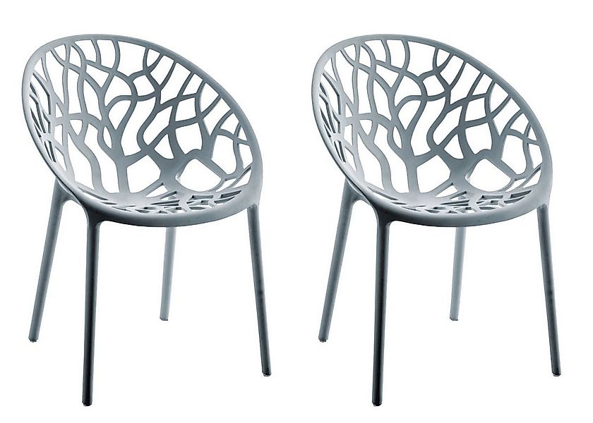 CLP Gartenstuhl Hope (2er Set, 2 St), Kunststoff, stapelbar, wetterfest günstig online kaufen
