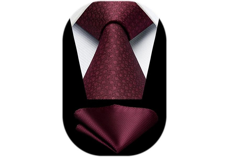 LuxusKollektion Krawatte Krawatte Herren Hochzeit Einstecktuch Set Plaid Bu günstig online kaufen