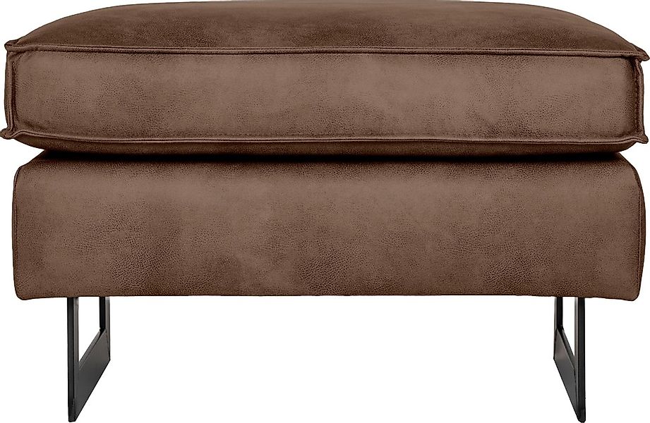 Home affaire Polsterhocker "Pinto" mit Keder, Metallfüßen und auch in Cord günstig online kaufen