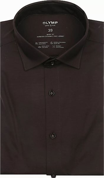 OLYMP Hemd Level 5 24/Seven Braun - Größe 42 günstig online kaufen