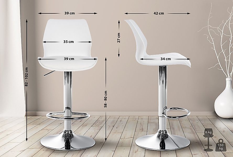 CLP Barhocker Gilbert (2er Set, 2 günstig online kaufen
