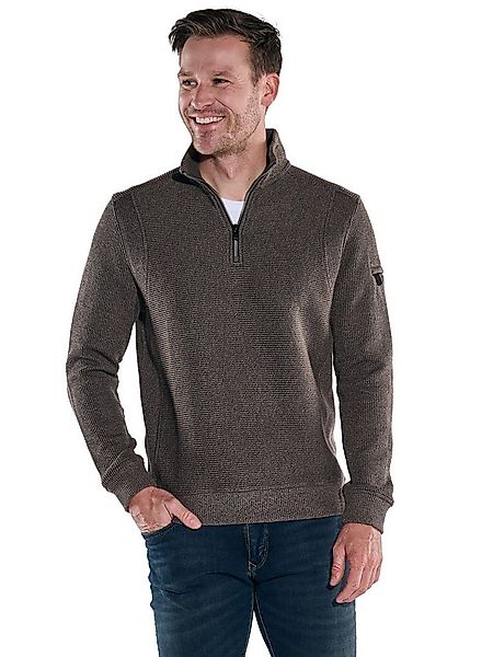 Engbers Sweatshirt Herren Sweatshirt mit Stehbund, Dunkelbraun günstig online kaufen