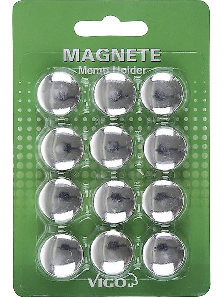 Vigo Pinnwand Vigo Magnete für Magnettafeln 12 er Pack, chrom günstig online kaufen