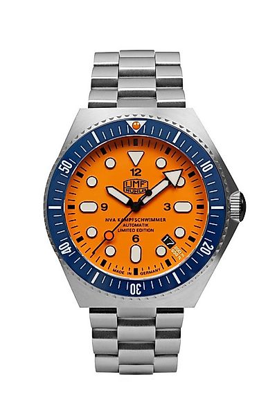 UMF Ruhla Automatikuhr 1928M-1, Automatik NVA Kampfschwimmer - orangenes Zi günstig online kaufen