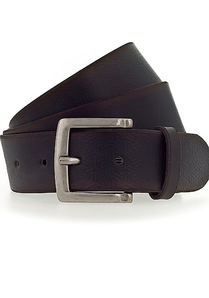 MUSTANG Ledergürtel mit grafischer Prägung verziert, günstig online kaufen