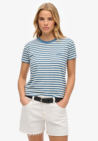 Superdry T-Shirt "ESSENTIAL LOGO STR FITTED TEE", angenehmes Tragegefühl du günstig online kaufen