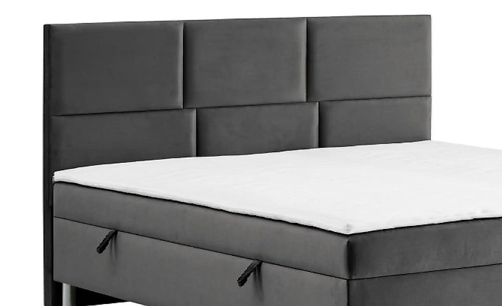 Boxbett mit Bettkasten Adria ¦ grau ¦ Maße (cm): B: 180 H: 110 Betten > Pol günstig online kaufen