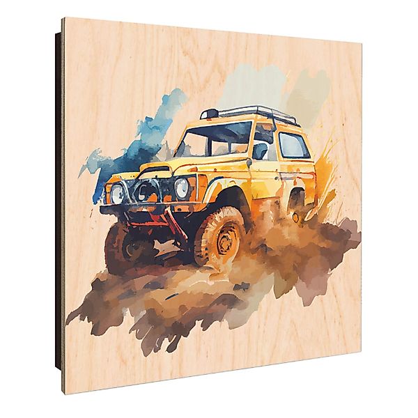 Banjado Schlüsselkasten Holz 30x30cm Schwarz Scharnier Rechts 50 Haken Desi günstig online kaufen