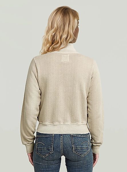 G-STAR Longpullover "Overdyed Slim Track Sweater Jacke" günstig online kaufen