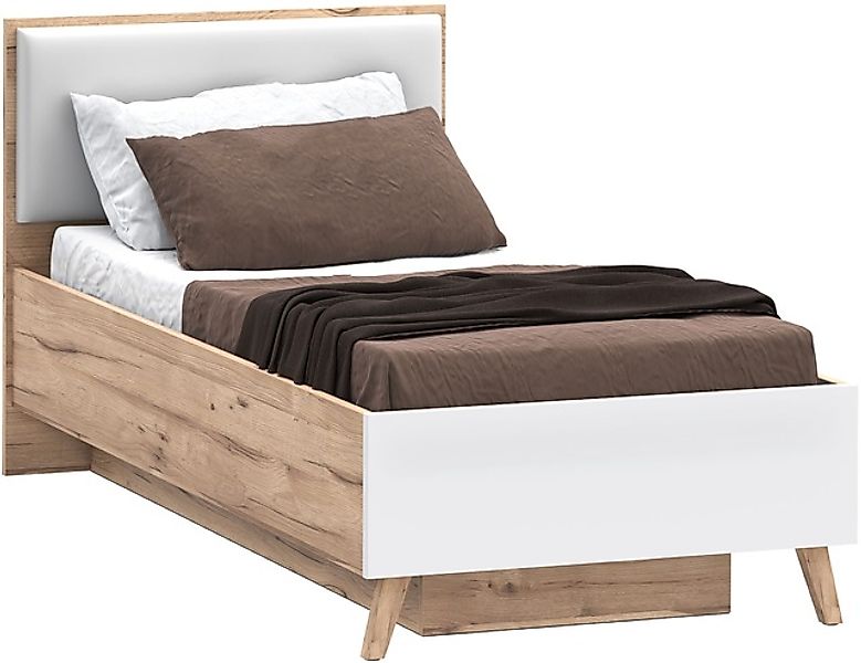 FORTE Stauraumbett »Vankka viel Stauraum, skandinavisches Design, Made in E günstig online kaufen