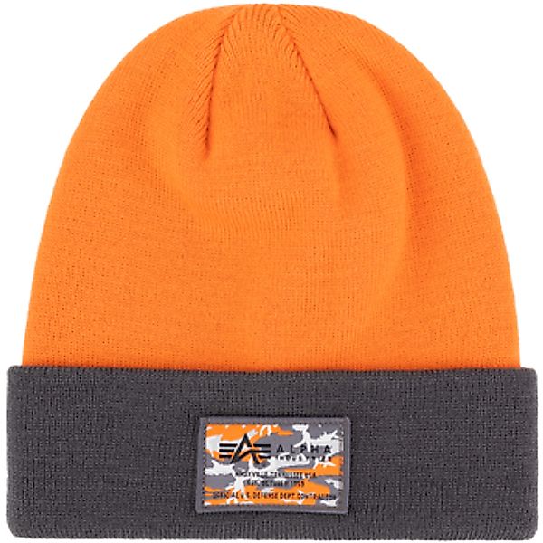 Alpha Industries  Mütze Crew C Label Beanie - tangerine günstig online kaufen