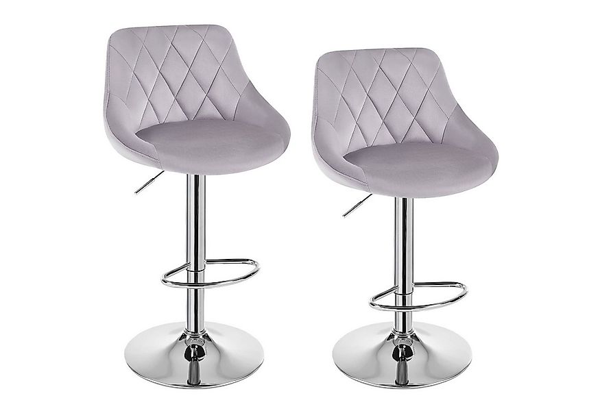 Woltu Barhocker (2 St), gepolsterte Sitzfläche, Höhenverstellbar Drehbar günstig online kaufen
