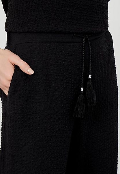 Just Like You Palazzohose Lose Hose mit elastischem Bund und Quasten günstig online kaufen