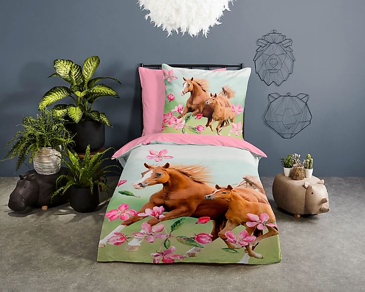 PURE luxury collection Kinderbettwäsche "Melice" Mikrofaser, 135x200, Pfleg günstig online kaufen