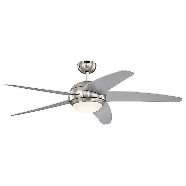 WESTINGHOUSE Westinghouse Deckenventilator Bendan Silber mit LED Beleuchtun günstig online kaufen