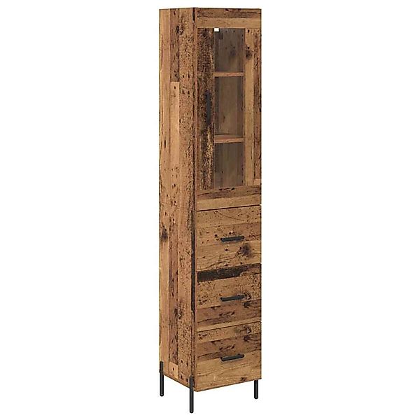 vidaXL Highboard Altholz 34,5 x 34 x 180 cm Holzwerkstoff 3415790 günstig online kaufen