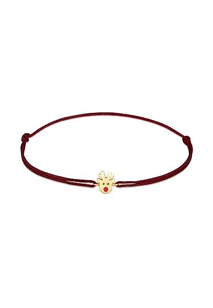 Elli Armband Rentier X-Mas Nylon Rot günstig online kaufen