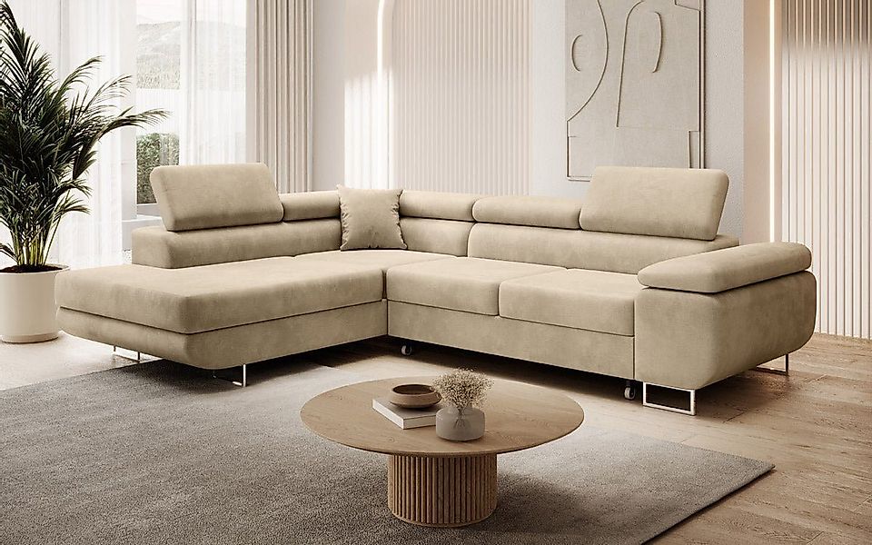 Luxusbetten24 Schlafsofa Designer Sofa Aston Samt, günstig online kaufen