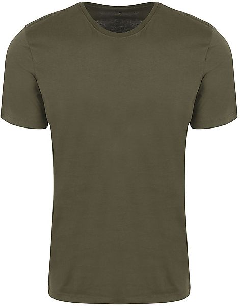 KnowledgeCotton Apparel T-Shirt Olivgrün - Größe XXL günstig online kaufen