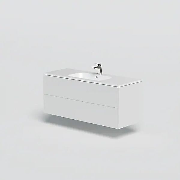 welltime Waschtisch »D-Line«, Badmöbel mit Keramik Waschbecken, Soft-Close- günstig online kaufen