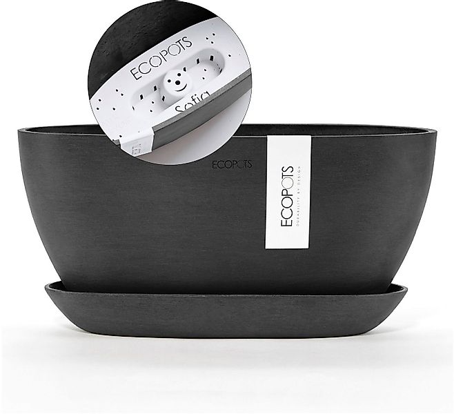 ECOPOTS Blumentopf Sofia (Set), mit passendem Untersetzer günstig online kaufen