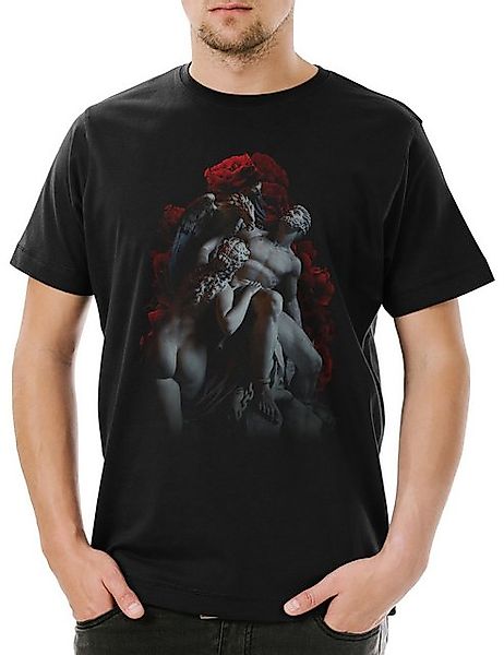 Urban Backwoods Print-Shirt Statue Roses Herren T-Shirt Dark Goth Gothic Sc günstig online kaufen