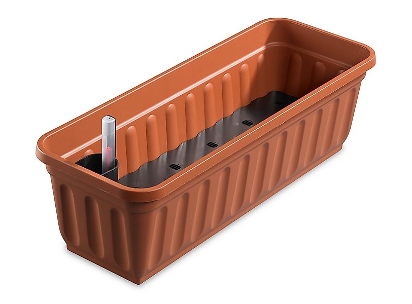 ALPFA Balkonkasten 80 cm terracotta mit Wasserspeicher Made in Germany Blum günstig online kaufen
