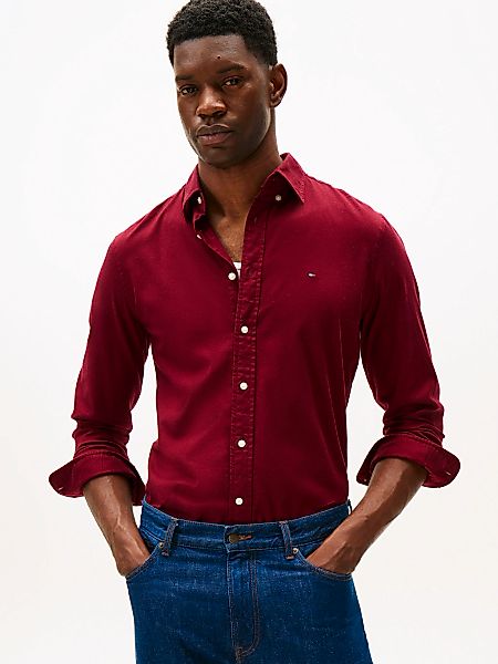 Tommy Hilfiger Langarmhemd "FLEX FLANNEL SOLID SHIRT", Regular fit günstig online kaufen