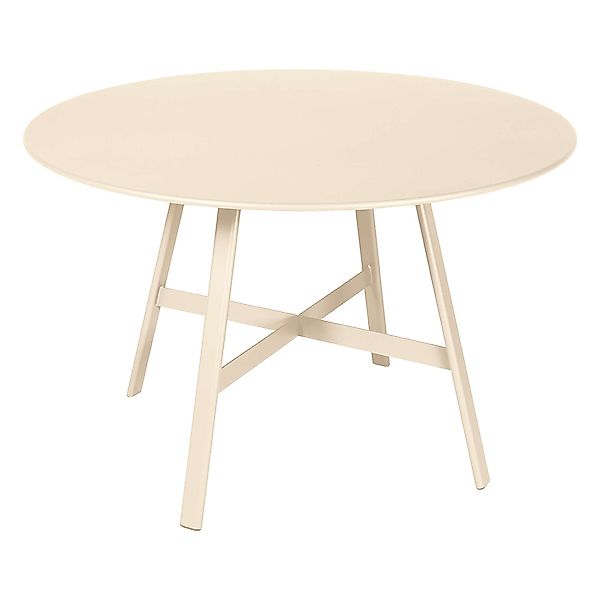 Gartentisch So'o rund Ø 117 cm Latte Beige günstig online kaufen