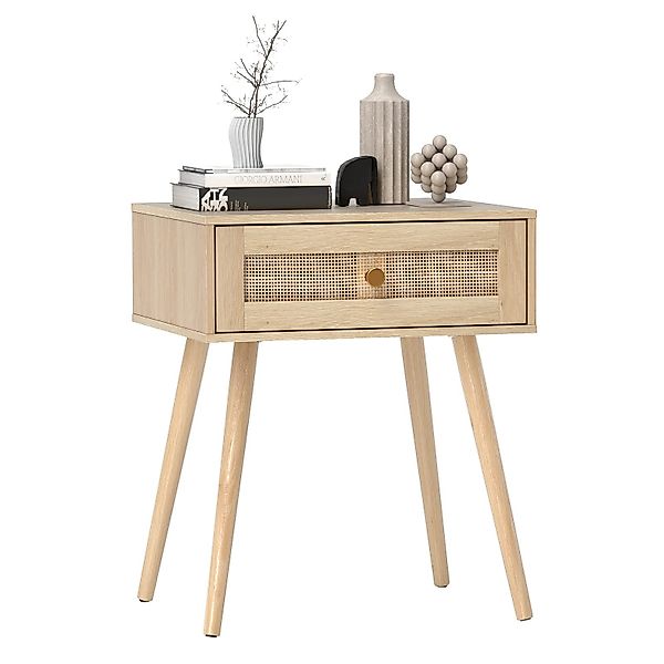 COSTWAY Nachttisch (1-St), Nachtschrank Rattan, mit günstig online kaufen