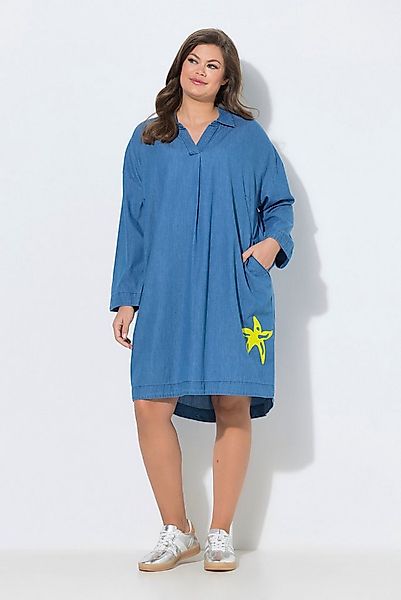 Laurasøn Midikleid Denim-Kleid Langarm günstig online kaufen