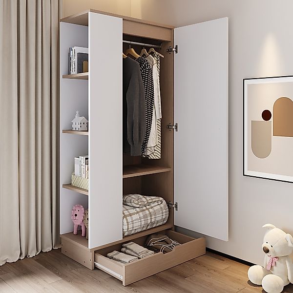 Flieks Kleiderschrank Eintür-Design Kleiderschrank 70x40x170cm mit günstig online kaufen