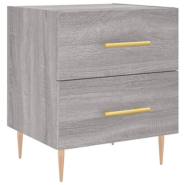 vidaXL Nachttisch Grau Sonoma 40x35x47,5 cm Holzwerkstoff 827288 günstig online kaufen