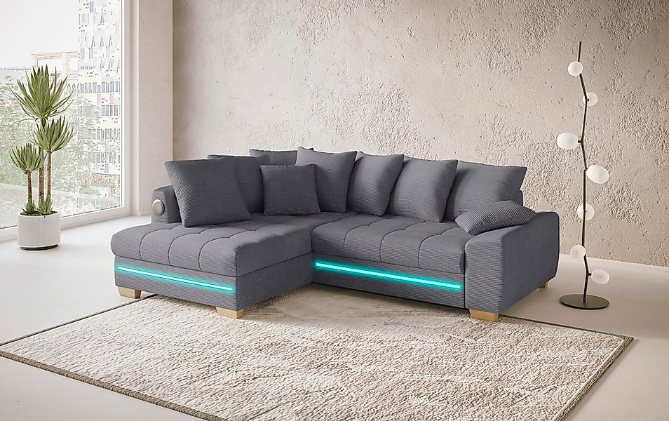 Mr. Couch Ecksofa »Nikita II, L-Form«, RGB-LED, Bluetooth-Soundsystem, wahl günstig online kaufen